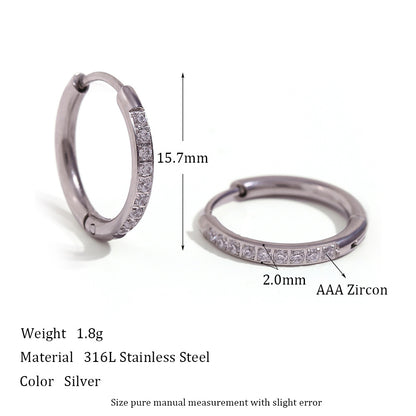 Huggie Hoop Earrings For Women Dainty Hypoallergenic Earrings Cubic Zirconia Split Hoop Gold Jewelry Christmas Gifts